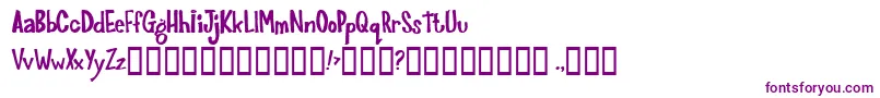 Joinks ffy Font – Purple Fonts on White Background