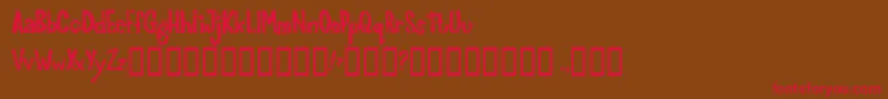 Шрифт Joinks ffy – красные шрифты на коричневом фоне
