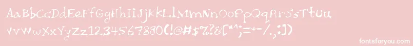 ChaieeThin Font – White Fonts on Pink Background