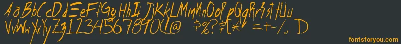 Шрифт Shank – оранжевые шрифты на чёрном фоне