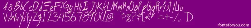 Шрифт Shank – розовые шрифты на фиолетовом фоне