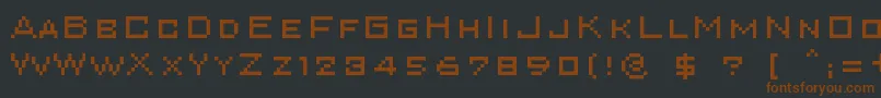 Superkar Font – Brown Fonts on Black Background