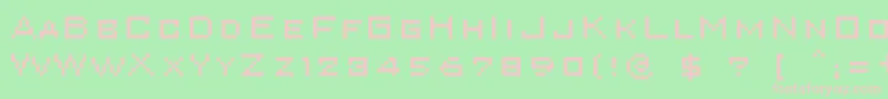 Superkar Font – Pink Fonts on Green Background