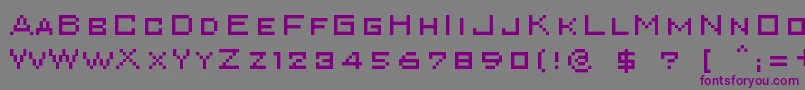 Superkar Font – Purple Fonts on Gray Background