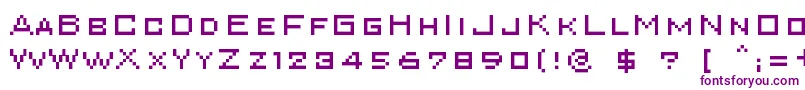 フォントSuperkar – 紫色のフォント