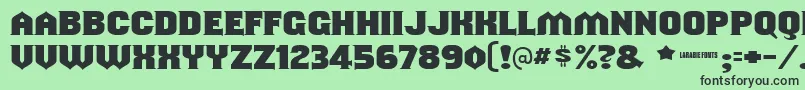 Shouldveknown Font – Black Fonts on Green Background