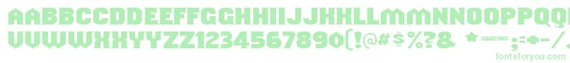 Shouldveknown Font – Green Fonts on White Background