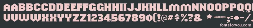 Shouldveknown Font – Pink Fonts on Black Background