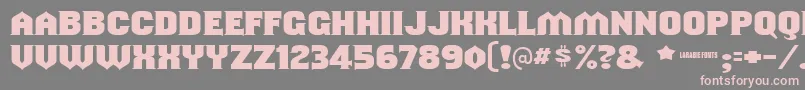 Shouldveknown Font – Pink Fonts on Gray Background