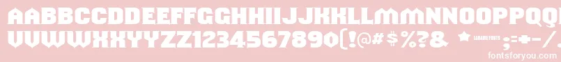 Shouldveknown Font – White Fonts on Pink Background