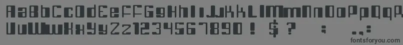 RoboticMonkey1 Font – Black Fonts on Gray Background