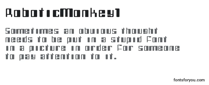 Обзор шрифта RoboticMonkey1