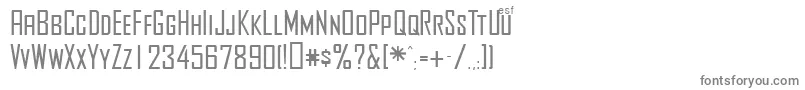 Agency Font – Gray Fonts on White Background