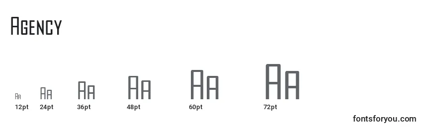 Agency Font Sizes