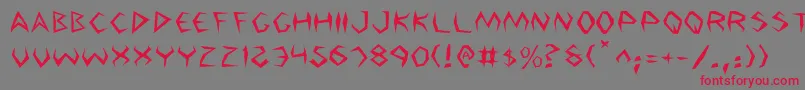 Argos2 Font – Red Fonts on Gray Background