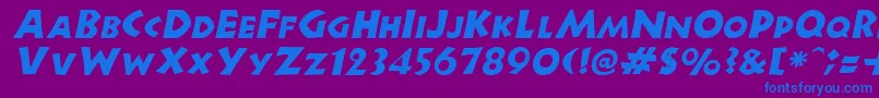 fuente NewellItalic – Fuentes Azules Sobre Fondo Morado