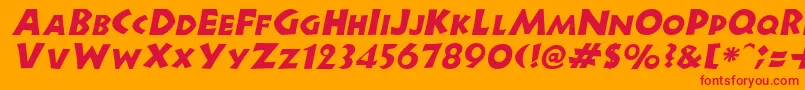 Saiba mais sobre a fonte NewellItalic Fonte NewellItalic – fontes vermelhas em um fundo laranja