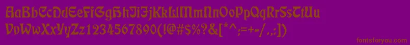 Dsetienne Font – Brown Fonts on Purple Background