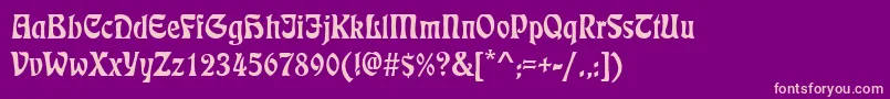 Dsetienne Font – Pink Fonts on Purple Background