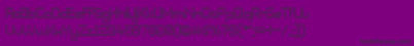 フォントBneog98 – 紫の背景に黒い文字