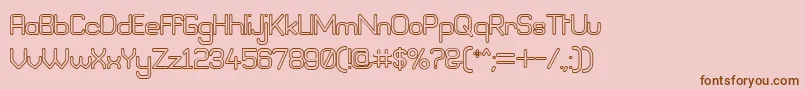 Bneog98 Font – Brown Fonts on Pink Background