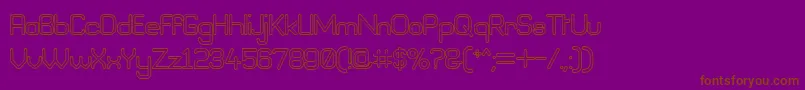 Bneog98 Font – Brown Fonts on Purple Background
