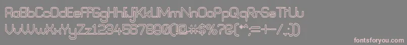 フォントBneog98 – 灰色の背景にピンクのフォント