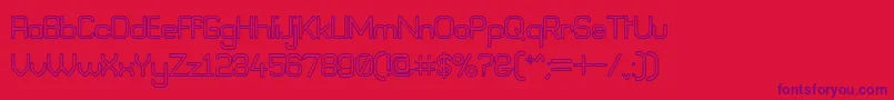 Bneog98-Schriftart – Violette Schriften auf rotem Hintergrund