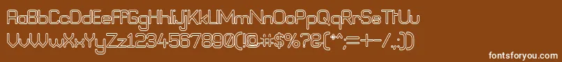 フォントBneog98 – 茶色の背景に白い文字