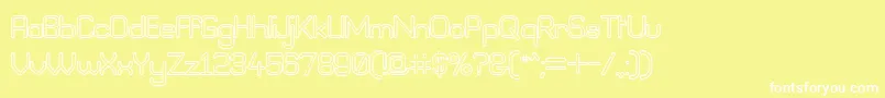 フォントBneog98 – 黄色い背景に白い文字