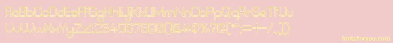 Bneog98 Font – Yellow Fonts on Pink Background