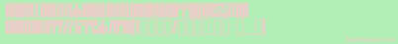 Knifer400 Font – Pink Fonts on Green Background
