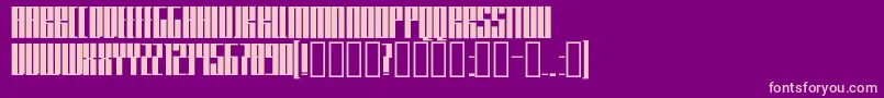 Knifer400 Font – Pink Fonts on Purple Background