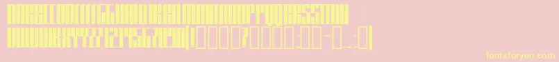 Knifer400 Font – Yellow Fonts on Pink Background
