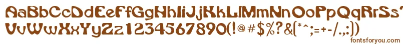 Шрифт VroomsskRegular – коричневые шрифты