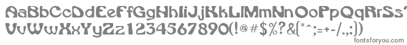 Шрифт VroomsskRegular – серые шрифты на белом фоне
