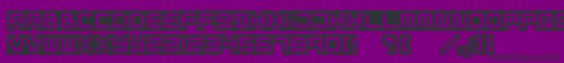 フォントMizufalp – 紫の背景に黒い文字