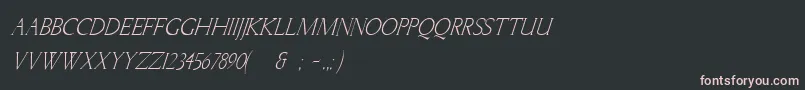 LichtnerItalic Font – Pink Fonts on Black Background
