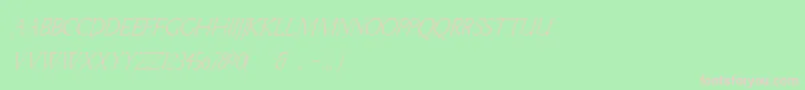 LichtnerItalic Font – Pink Fonts on Green Background