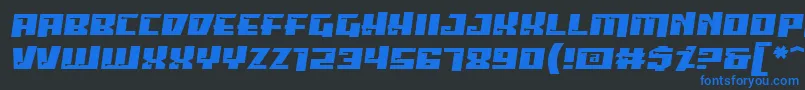 PsiphoonBb Font – Blue Fonts on Black Background