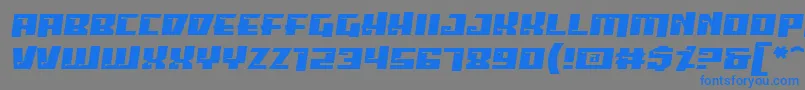 PsiphoonBb Font – Blue Fonts on Gray Background