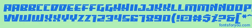 PsiphoonBb Font – Blue Fonts on Green Background