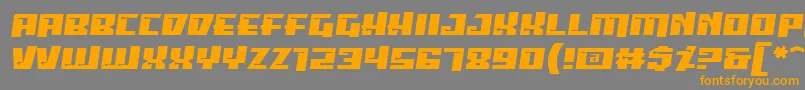 PsiphoonBb Font – Orange Fonts on Gray Background