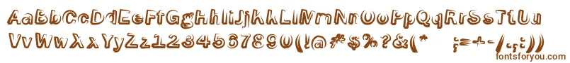 SmokeScreenobl Font – Brown Fonts on White Background