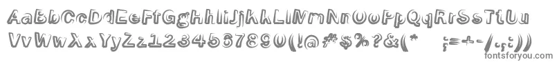 SmokeScreenobl Font – Gray Fonts on White Background
