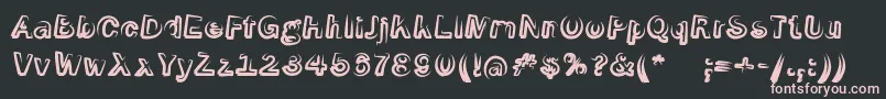 SmokeScreenobl Font – Pink Fonts on Black Background