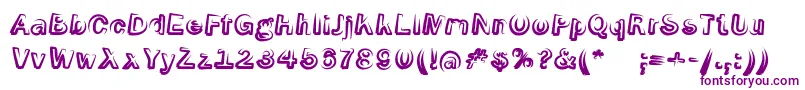 SmokeScreenobl Font – Purple Fonts on White Background