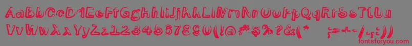 Шрифт SmokeScreenobl – красные шрифты на сером фоне
