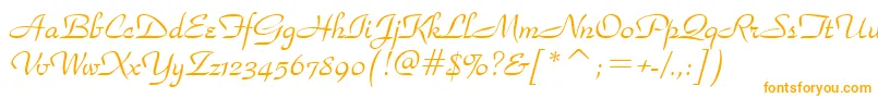 Шрифт StParkAvenue – оранжевые шрифты