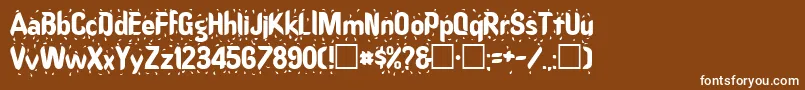 OsgoodRegular Font – White Fonts on Brown Background